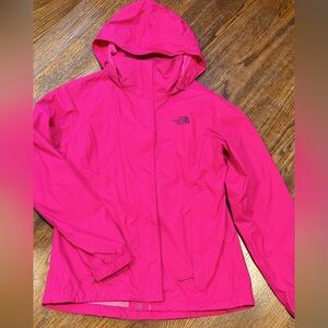 The North Face Women's Pink Hooded Rain Jacket